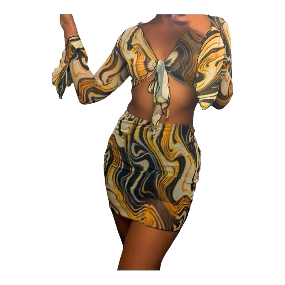 “ Groove Thang” 2 piece skirt set